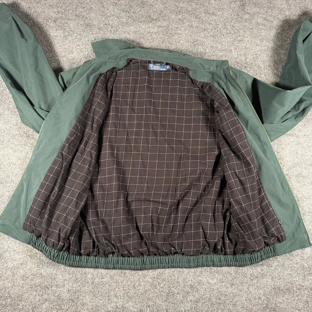 Vintage Polo Ralph Lauren Green Harrington Jacket, Size Medium